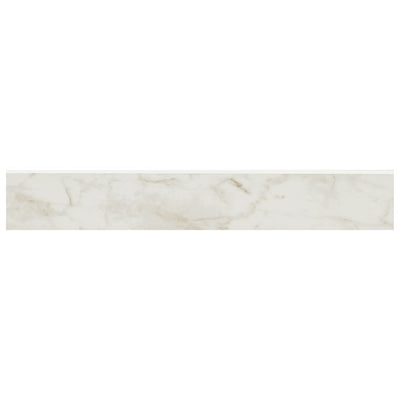 KAYA CALACATTA BIANCO 3X24 BULLNOSE POLISHED Floor or Wall Tile, Bullnose, Mosaic, Finishing Pieces - Shop at Home Craft Studio - 1