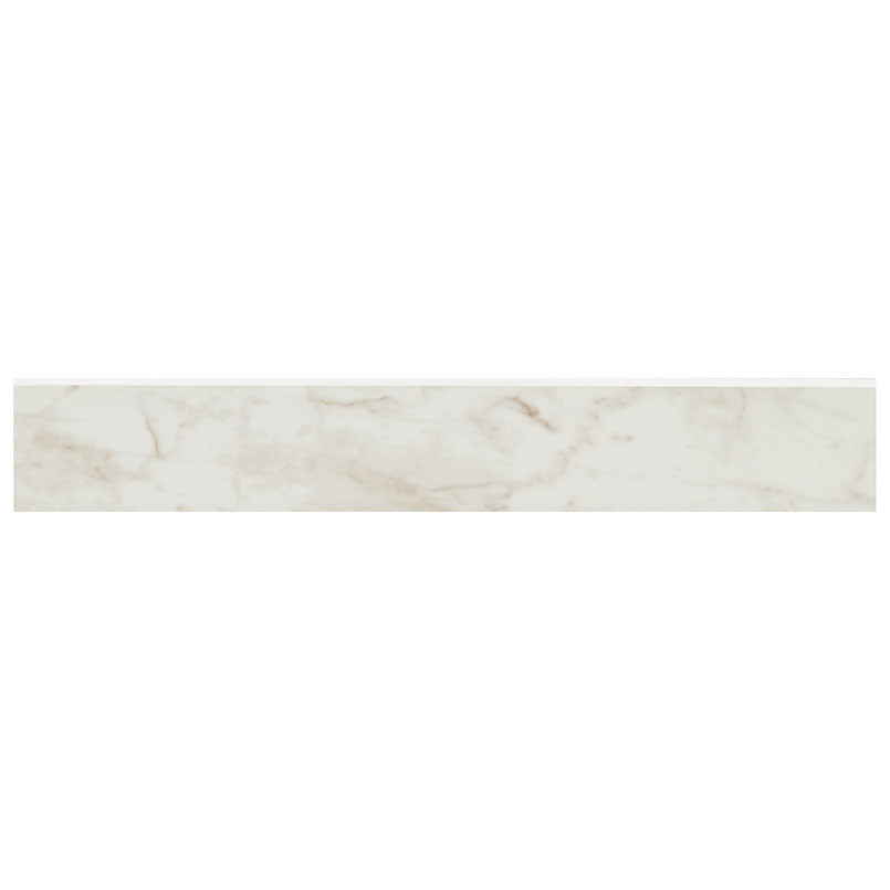KAYA CALACATTA BIANCO 3X24 BULLNOSE POLISHED Floor or Wall Tile, Bullnose, Mosaic, Finishing Pieces - Shop at Home Craft Studio - 1