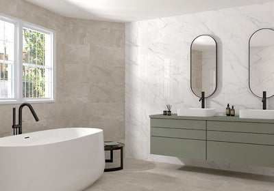 Kaya Calacatta Venato 24X48 Matte Floor or Wall Tile, Mosaic, Bullnose - Shop at Home Craft Studio - 5