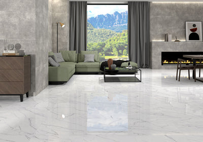 Kaya Calacatta Venato 24X48 Matte Floor or Wall Tile, Mosaic, Bullnose - Shop at Home Craft Studio - 6