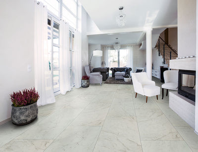 Kaya Carrara Bianco 12X24 Polished Floor or Wall Tile - Shop at Home Craft Studio - 5