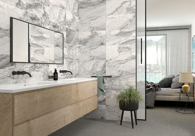 Kaya Onda Gray 12X24 Matte Floor or Wall Tile, Mosaic, Bullnose - Shop at Home Craft Studio - 5