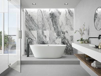 Kaya Onda Gray 12X24 Matte Floor or Wall Tile, Mosaic, Bullnose - Shop at Home Craft Studio - 7