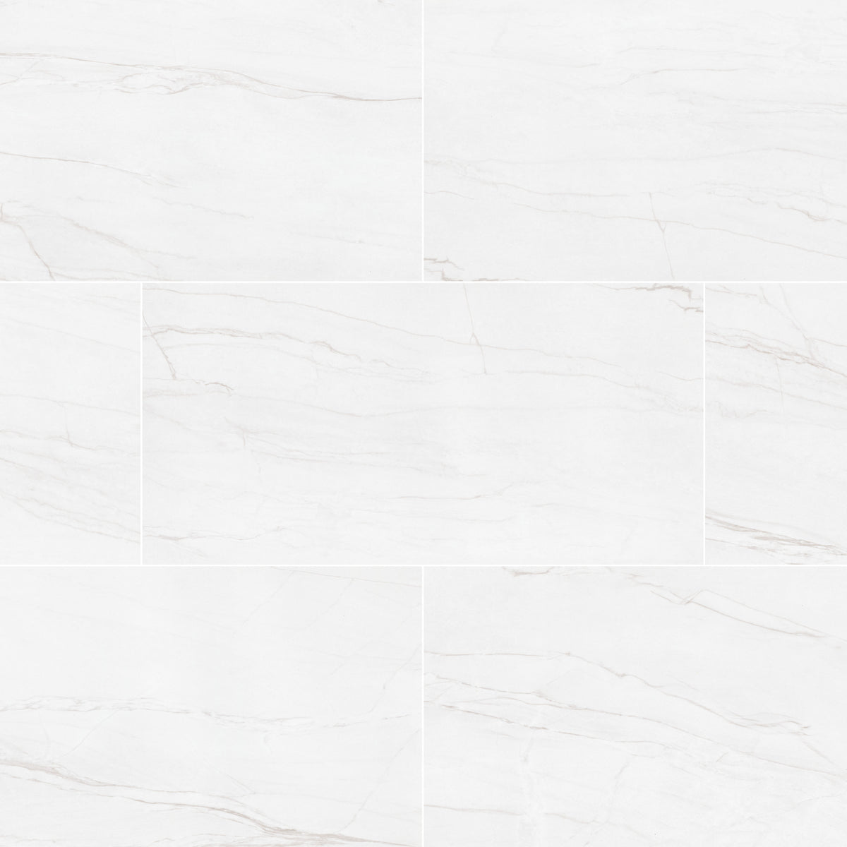 Kaya Zermatta Blanca 12X24 Matte Floor or Wall Tile, Mosaic, Bullnose - Shop at Home Craft Studio - 1