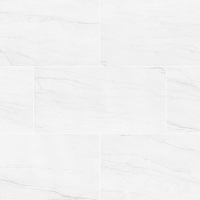 Kaya Zermatta Blanca 12X24 Matte Floor or Wall Tile, Mosaic, Bullnose - Shop at Home Craft Studio - 1