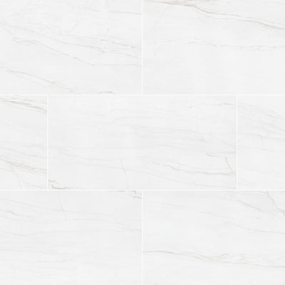 Kaya Zermatta Blanca 12X24 Polished Floor or Wall Tile - Shop at Home Craft Studio - 1