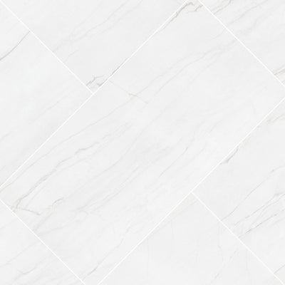 Kaya Zermatta Blanca 12X24 Polished Floor or Wall Tile - Shop at Home Craft Studio - 2