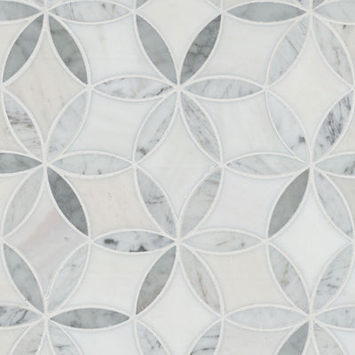 LA FLEUR POLISHED Floor or Wall Tile, Wall Tile, Mosaic - Shop at Home Craft Studio - 1