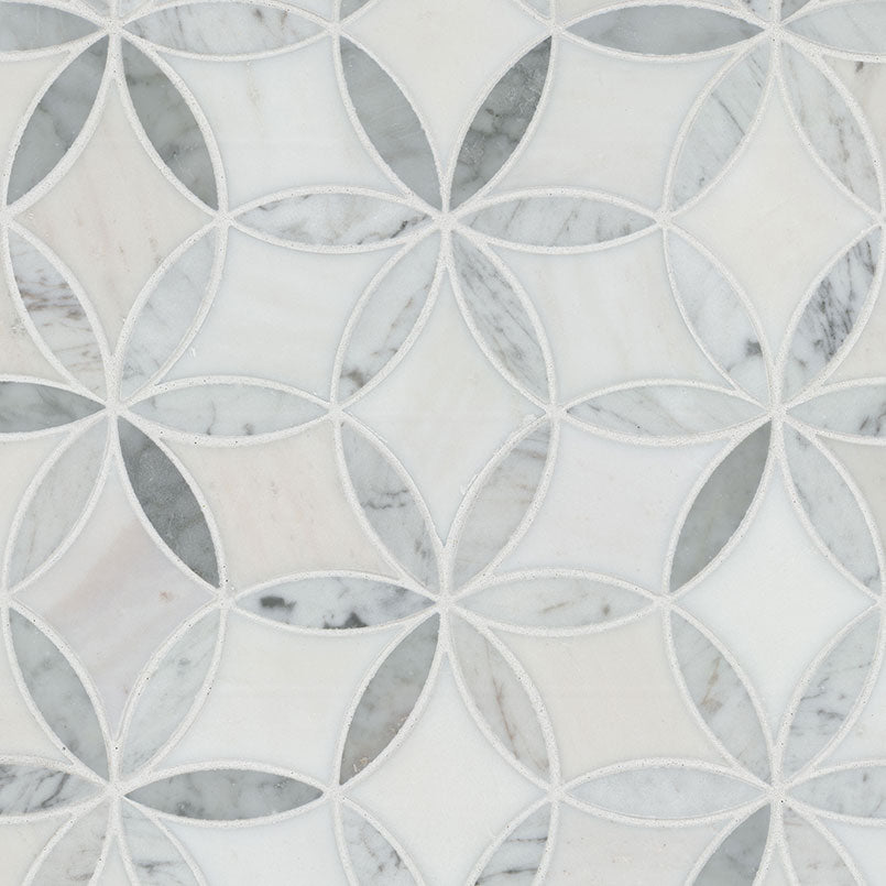 LA FLEUR POLISHED Floor or Wall Tile, Wall Tile, Mosaic - Shop at Home Craft Studio - 1