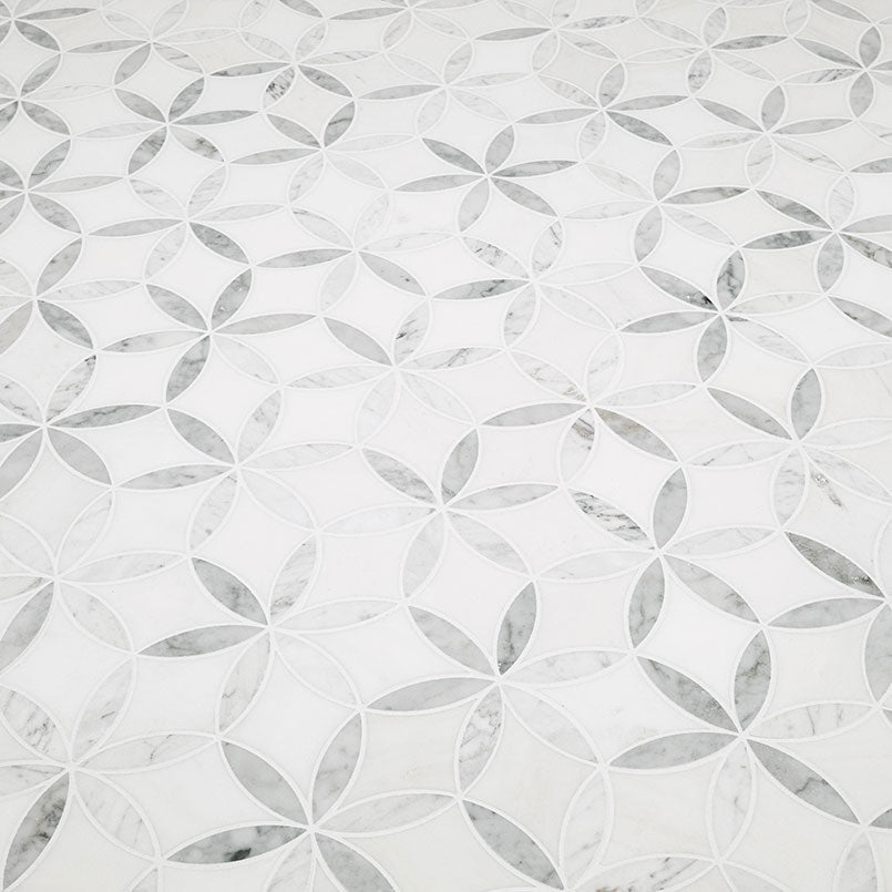 LA FLEUR POLISHED Floor or Wall Tile, Wall Tile, Mosaic - Shop at Home Craft Studio - 2