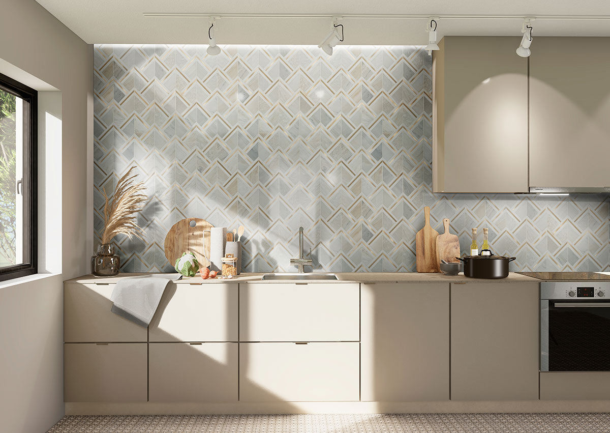 LUXOR KONA GOLD PATTERN Backsplash & Wall Tile - Shop at Home Craft Studio - 6