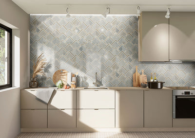 LUXOR KONA GOLD PATTERN Backsplash & Wall Tile - Shop at Home Craft Studio - 6
