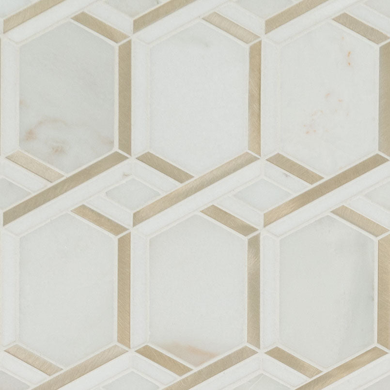 LUXOR ROYAL LINK GOLD PATTERN Backsplash & Wall Tile - Shop at Home Craft Studio - 1