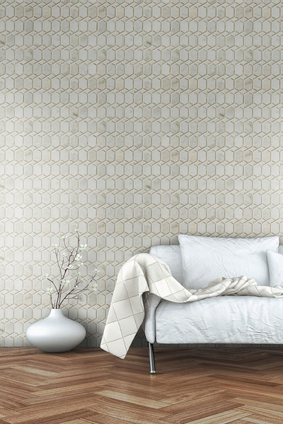 LUXOR ROYAL LINK GOLD PATTERN Backsplash & Wall Tile - Shop at Home Craft Studio - 4