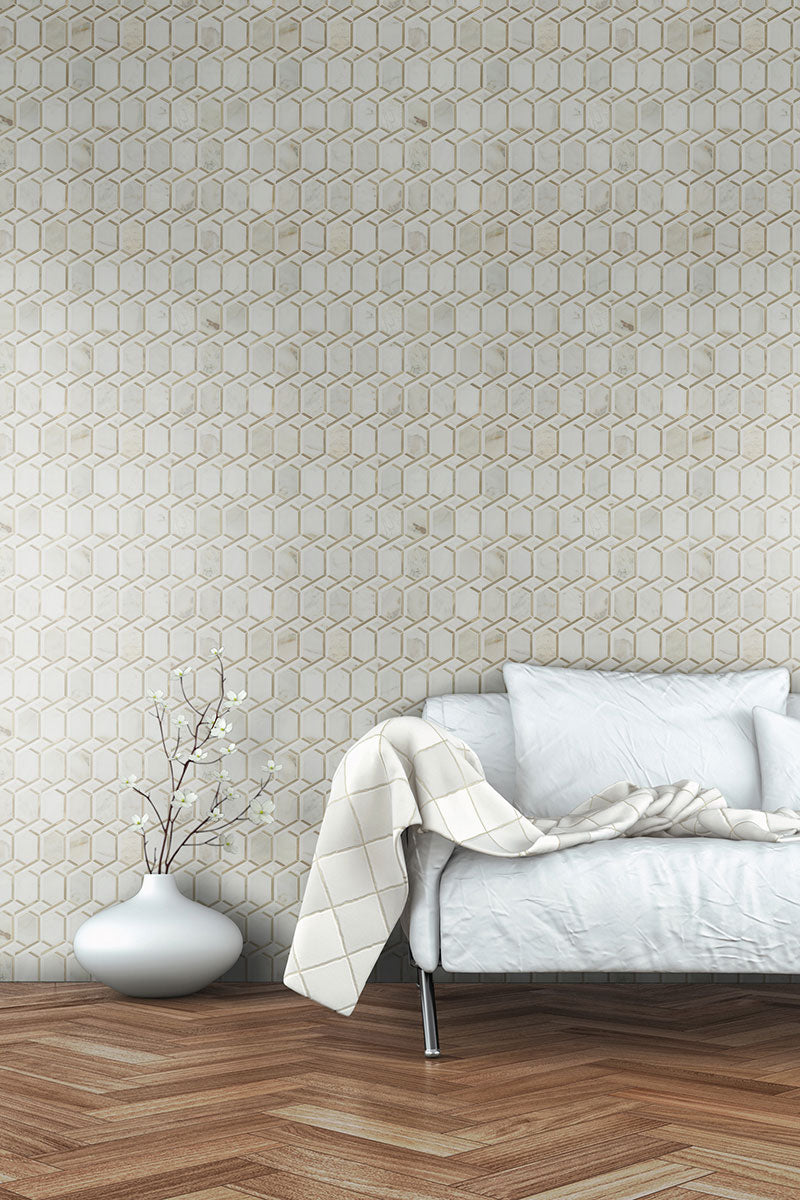 LUXOR ROYAL LINK GOLD PATTERN Backsplash & Wall Tile - Shop at Home Craft Studio - 4