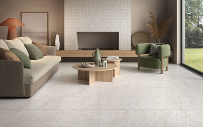 Legions Taja Ivory 24X24 Matte Floor or Wall Tile, Mosaic - Shop at Home Craft Studio - 8