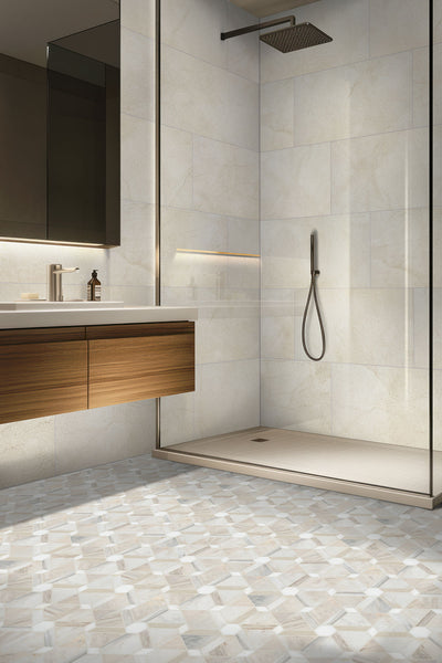 Livingstyle Cream 24X24 Floor or Wall Tile - Shop at Home Craft Studio - 5