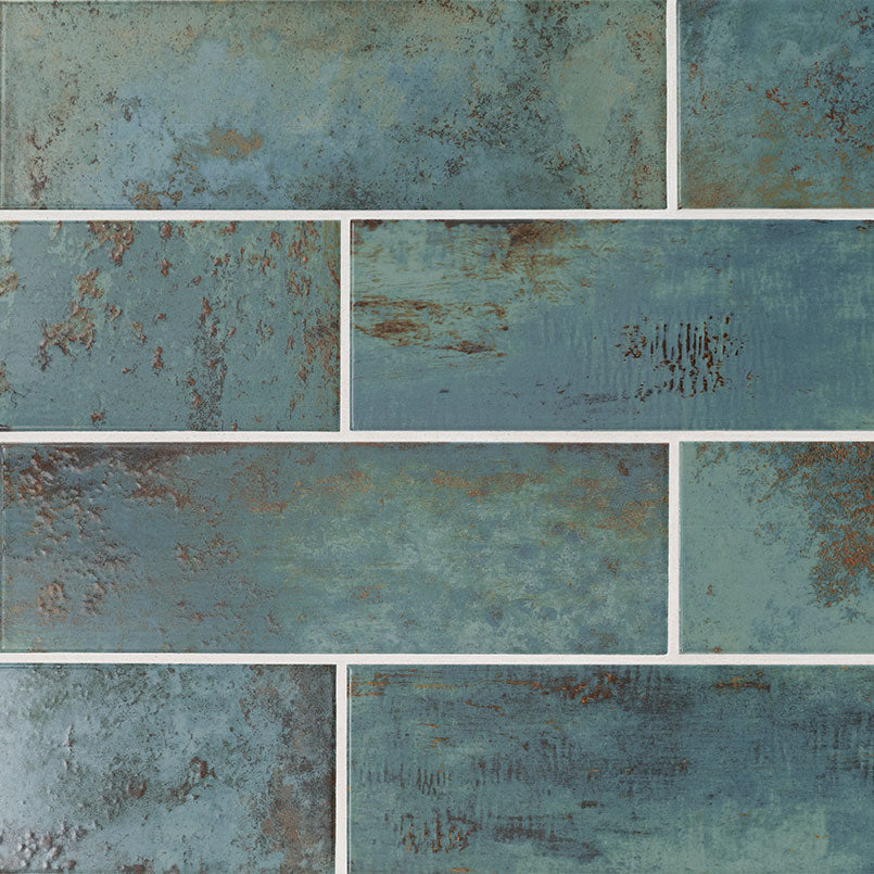 MARZA AQUA 4X12 GLOSSY Backsplash & Wall Tile - Shop at Home Craft Studio - 1