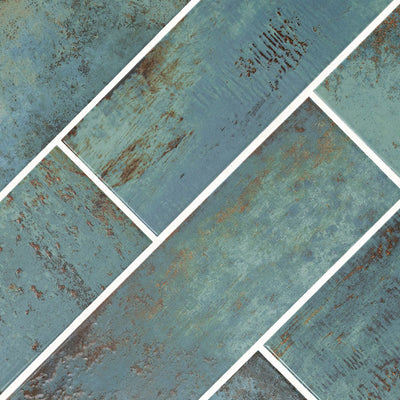 MARZA AQUA 4X12 GLOSSY Backsplash & Wall Tile - Shop at Home Craft Studio - 2