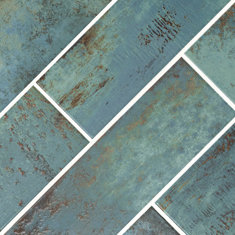 MARZA AQUA 4X12 GLOSSY Backsplash & Wall Tile - Shop at Home Craft Studio - 2