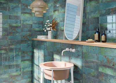 MARZA AQUA 4X12 GLOSSY Backsplash & Wall Tile - Shop at Home Craft Studio - 4