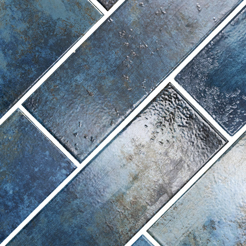MARZA COBALT 4X12 GLOSSY Backsplash & Wall Tile - Shop at Home Craft Studio - 2