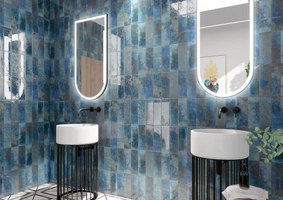 MARZA COBALT 4X12 GLOSSY Backsplash & Wall Tile - Shop at Home Craft Studio - 7