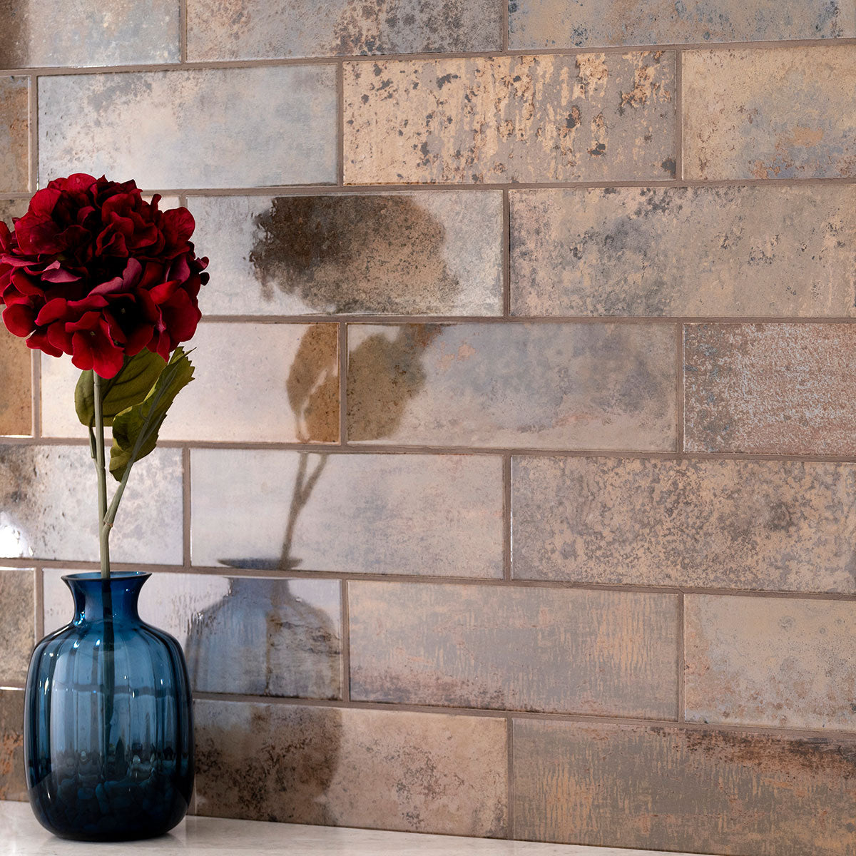 MARZA RUST 4X12 GLOSSY Wall Tile - Shop at Home Craft Studio - 6
