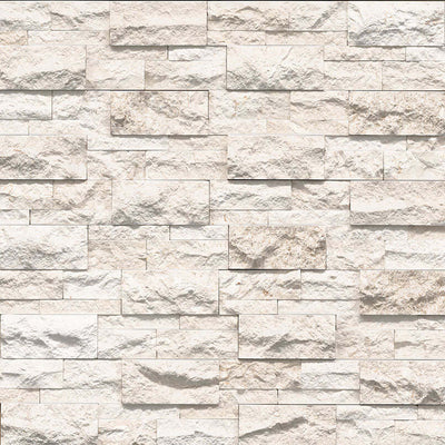 MAYRA WHITE LIMESTONE CORNER 9X18 Stacked Stone Panels - Shop at Home Craft Studio - 8