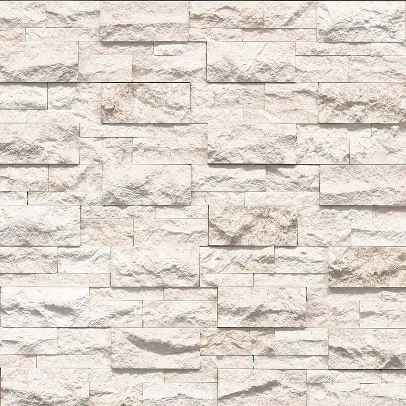 MAYRA WHITE LIMESTONE CORNER 9X18 Stacked Stone Panels - Shop at Home Craft Studio - 8