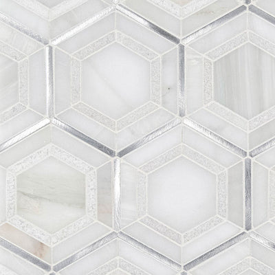 MEDICI SILVER PATTERN Mosaic, Wall Tile - Shop at Home Craft Studio - 1