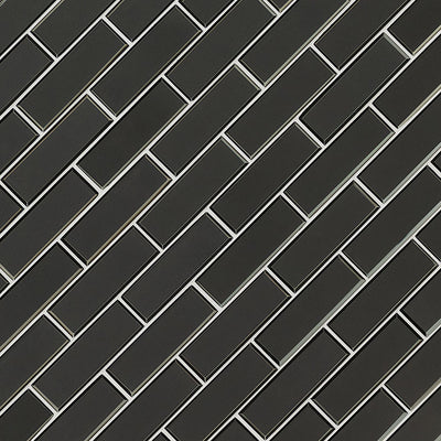 METALLIC GRAY BEVEL SUBWAY Wall Tile - Shop at Home Craft Studio - 2