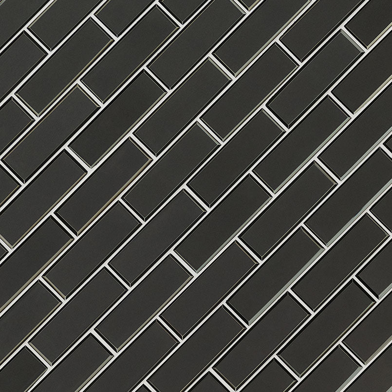 METALLIC GRAY BEVEL SUBWAY Wall Tile - Shop at Home Craft Studio - 2