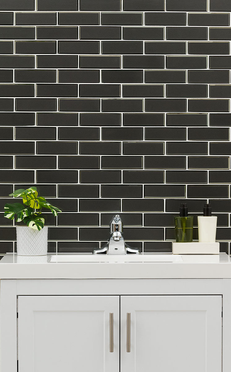 METALLIC GRAY BEVEL SUBWAY Wall Tile - Shop at Home Craft Studio - 6