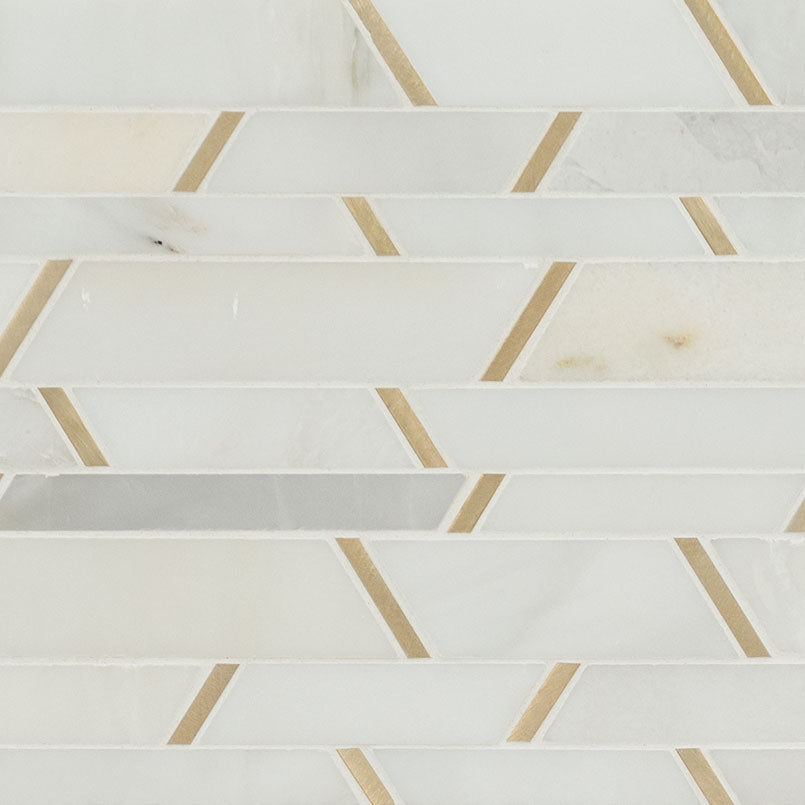 METRO GOLD PATTERN Mosaic, Floor or Wall Tile, Wall Tile - Shop at Home Craft Studio - 1