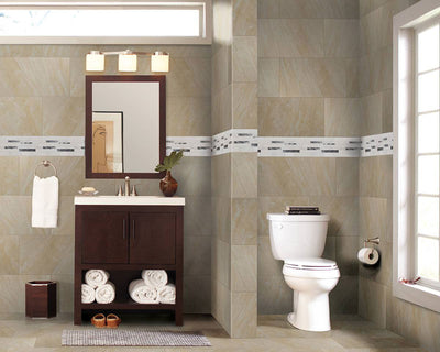 MODERNO BLANCO INTERLOCKING Mosaic, Floor or Wall Tile - Shop at Home Craft Studio - 2