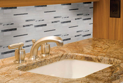 MODERNO BLANCO INTERLOCKING Mosaic, Floor or Wall Tile - Shop at Home Craft Studio - 4