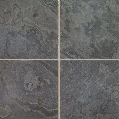 MONTAUK BLACK 16X16 HONED Slate Tile - Shop at Home Craft Studio - 1