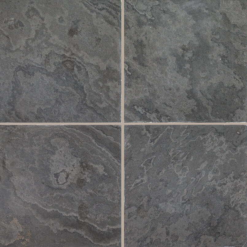 MONTAUK BLACK 16X16 HONED Slate Tile - Shop at Home Craft Studio - 1