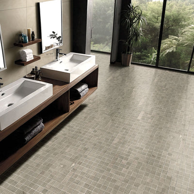 Malahari Greige 24X48 Lapato 3D Floor or Wall Tile, Bullnose, Mosaic - Shop at Home Craft Studio - 15