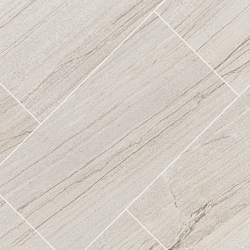 Malahari White 24X48 Lapato 3D Floor or Wall Tile, Mosaic, Bullnose - Shop at Home Craft Studio - 2