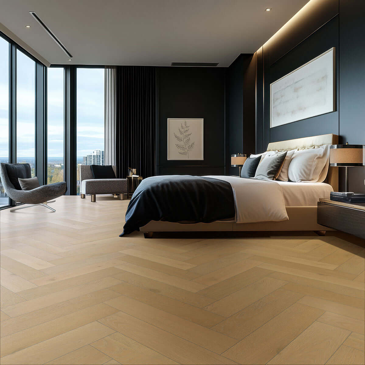 McCarran Herringbone Whitlock Engineered Hardwood Flooring - Shop at Home Craft Studio - 7