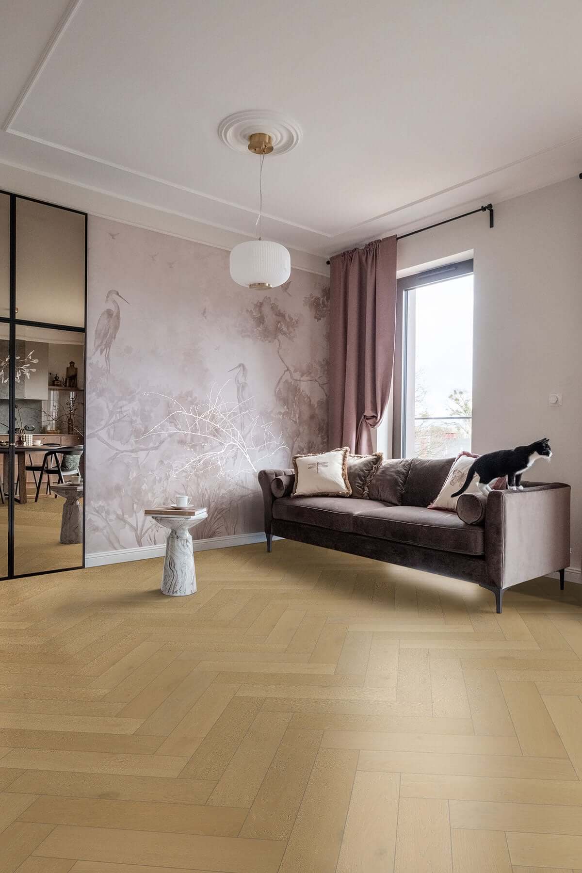 McCarran Herringbone Whitlock Engineered Hardwood Flooring - Shop at Home Craft Studio - 8