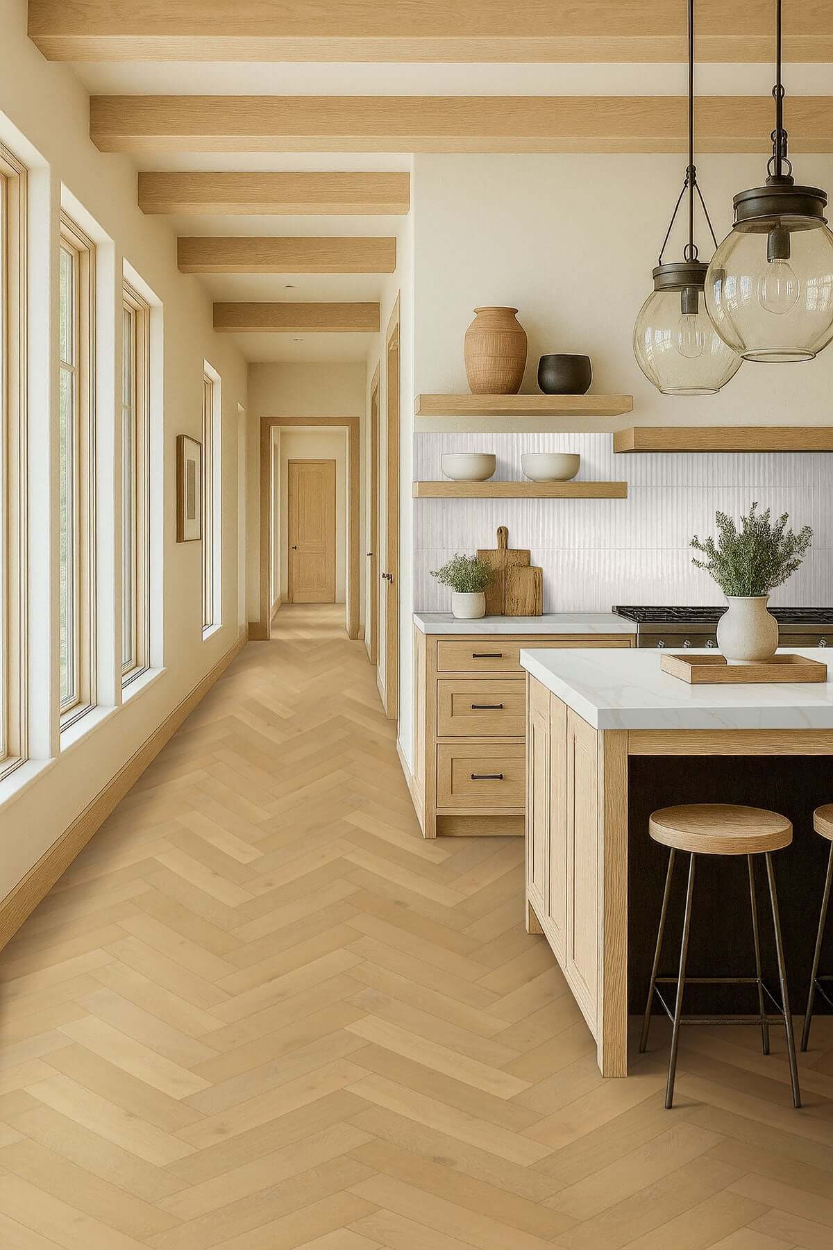 McCarran Herringbone Whitlock Engineered Hardwood Flooring - Shop at Home Craft Studio - 10
