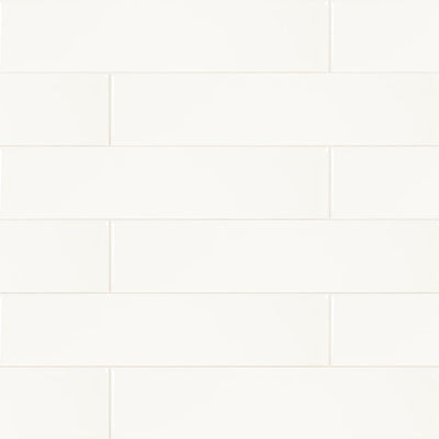 Metro White 2X8 Glossy Wall Tile - Shop at Home Craft Studio - 1