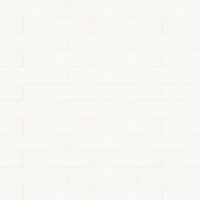 Metro White 2X8 Single Bullnose Glossy Wall Tile - Shop at Home Craft Studio - 2