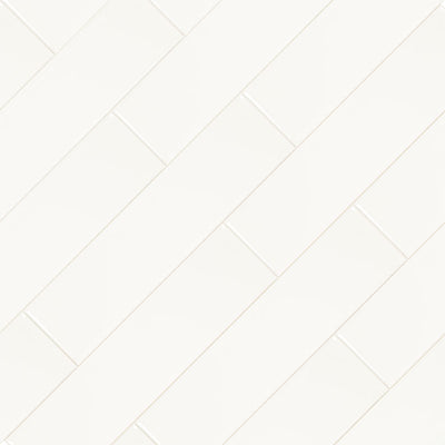 Metro White 2X8 Single Bullnose Glossy Wall Tile - Shop at Home Craft Studio - 3