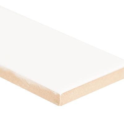 Metro White 2X8 Single Bullnose Glossy Wall Tile - Shop at Home Craft Studio - 4