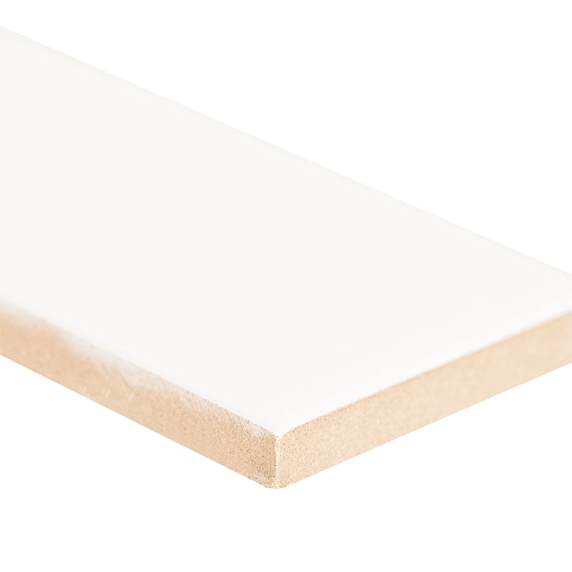 Metro White 2X8 Single Bullnose Glossy Wall Tile - Shop at Home Craft Studio - 4
