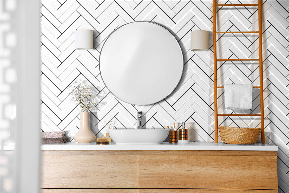 Metro White 2X8 Single Bullnose Glossy Wall Tile - Shop at Home Craft Studio - 5